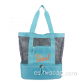 Bolso de refrigerador aislado de picnic de malla de malla personalizada